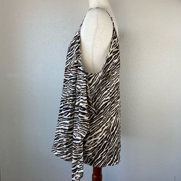 MICHAEL Michael Kors Dark Camel Blouse Top Size XXL - Picture 4 of 8